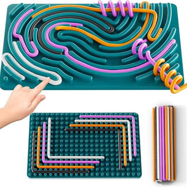 Sensory Silicone Puzzle Board - Dino Shape
