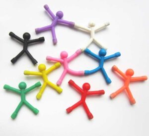 Soft rubber magnetic little figure
